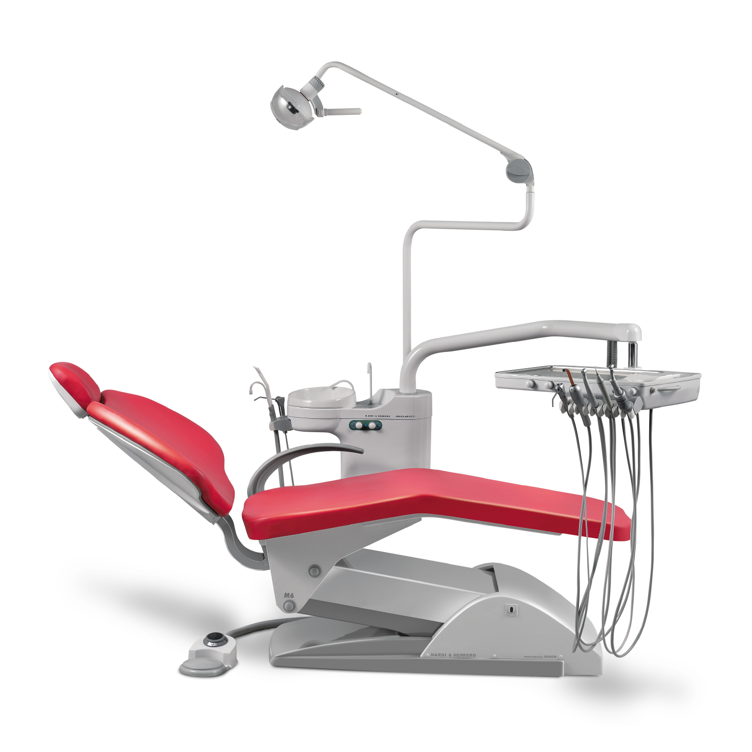 Unidad Dental Insular Eco · Sillón M6 — Lámpara Dental Insular Eco
