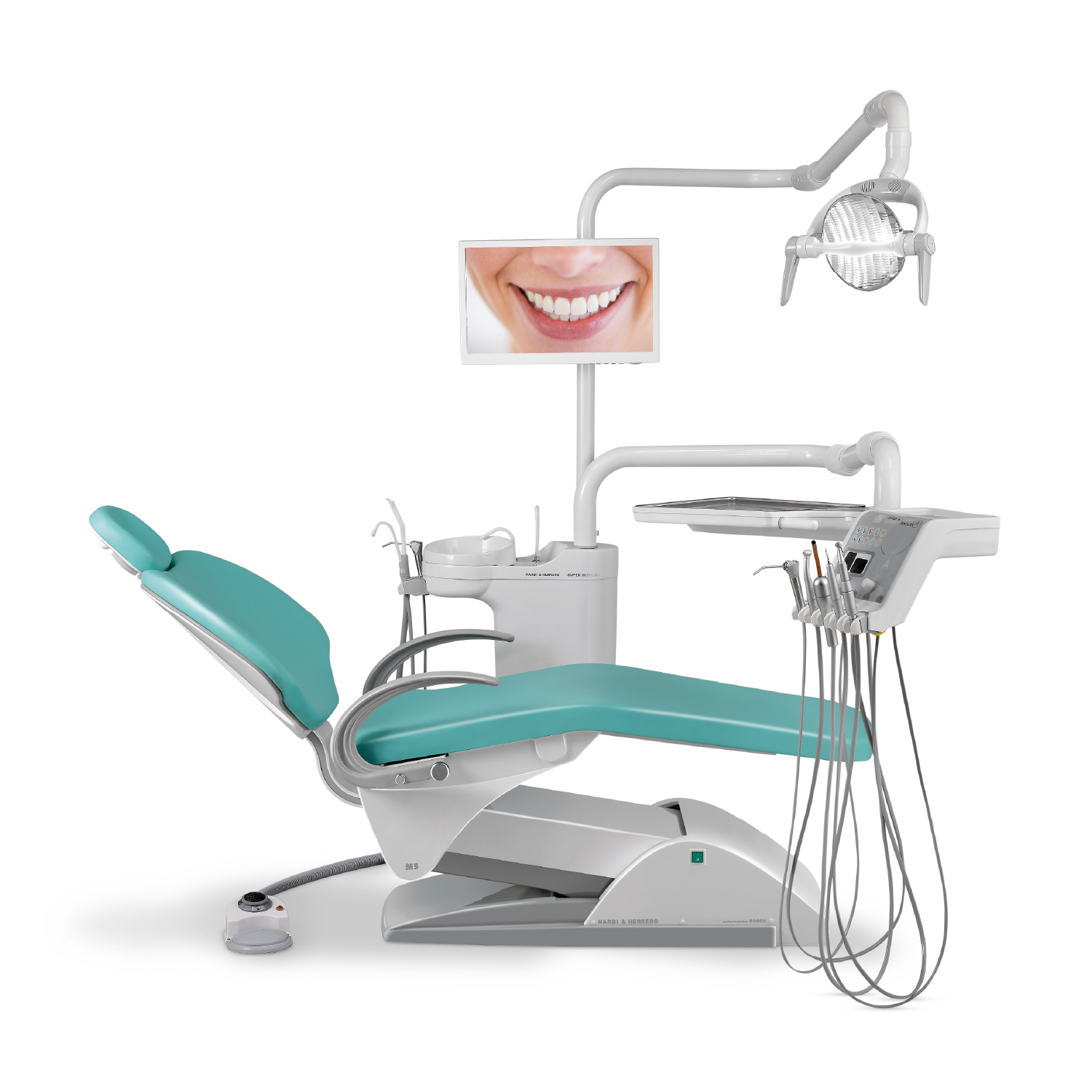 Unidad Dental Super Insular A · Sillón M5 Vuelta Cero — Lámpara LED-FSA